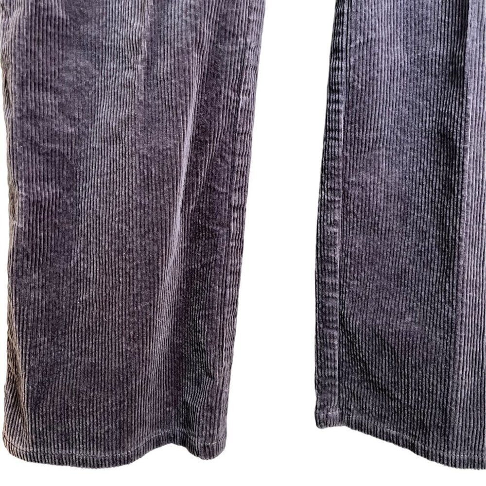 denim & Co. Women's 20W Tall Straight Leg Grey Cord Pants - Picture 4 of 10